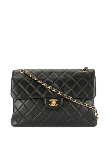 Chanel Pre-owned Cc Both Sides Flap Chain Shoulder Bag - Black