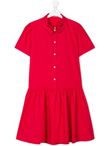 Vivetta Kids Hands Collar Dress - Red