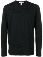 Comme Des Garçons Shirt Textured Longsleeved T-shirt - Black