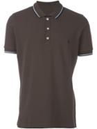 Fay Embroidered Logo Polo Shirt, Men's, Size: Xxl, Brown, Cotton/spandex/elastane
