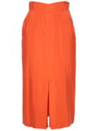 Gianfranco Ferre Vintage Vintage Structured Skirt, Women's, Size: 42, Yellow/orange