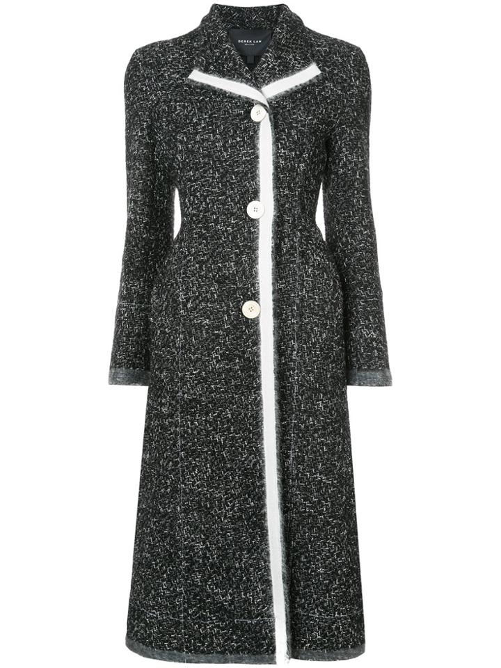 Derek Lam Coat With Felted Edges - Black