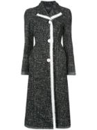Derek Lam Coat With Felted Edges - Black