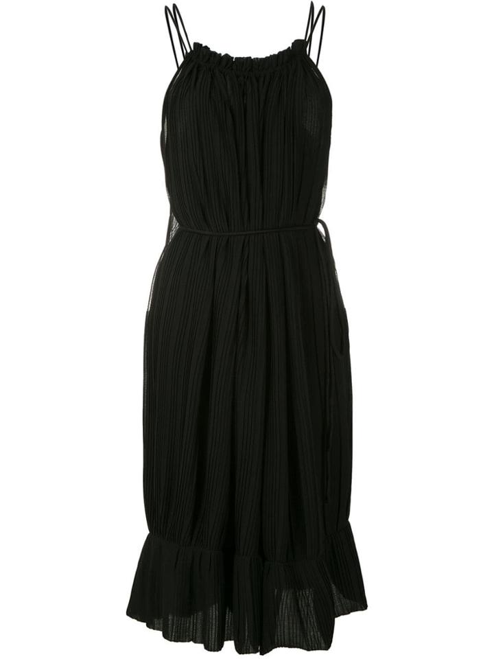 Reinaldo Lourenço Pleated Short Dress - Black