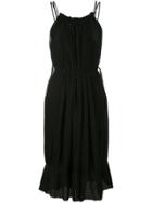 Reinaldo Lourenço Pleated Short Dress - Black