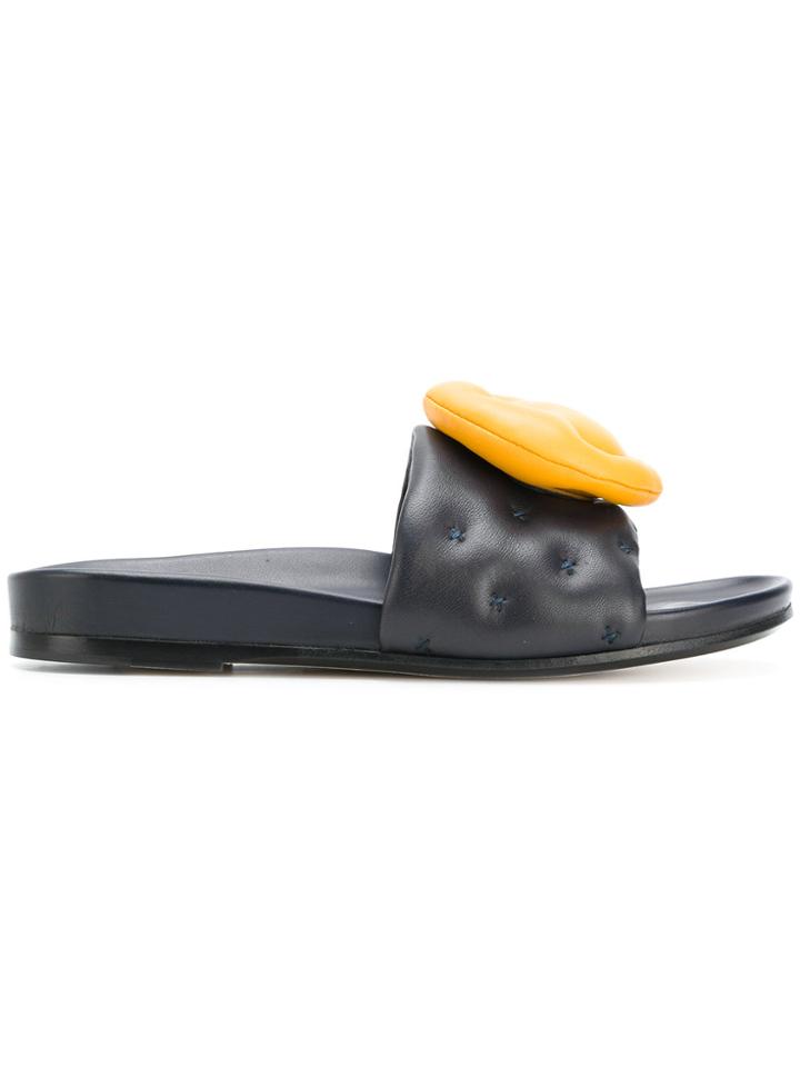 Anya Hindmarch Smile Slides - Blue
