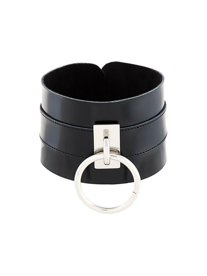 Manokhi Circle Stud Large Collar - Black