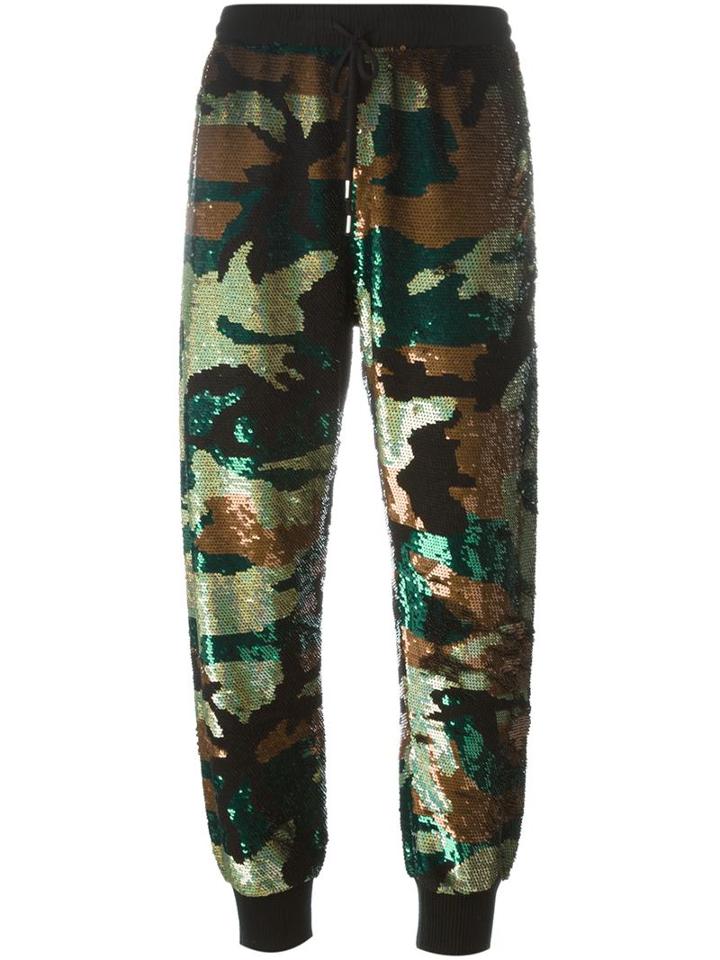 Ashish Sequinned Camouflage Joggers