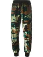 Ashish Sequinned Camouflage Joggers