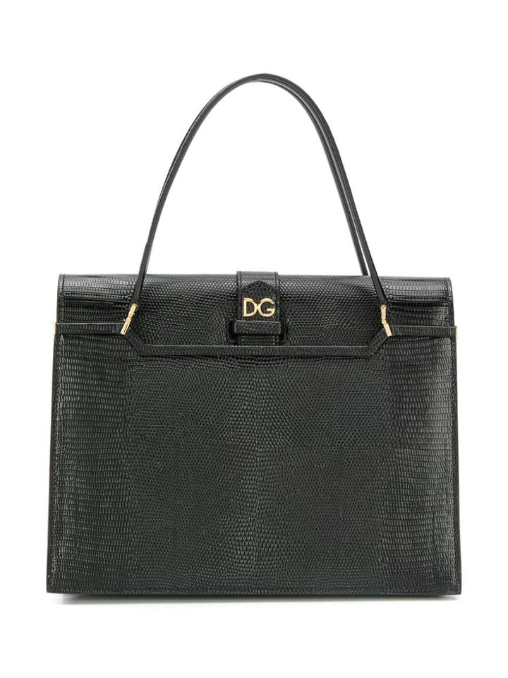 Dolce & Gabbana Logo-plaque Tote Bag - Black