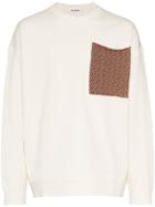 Jil Sander Knitted Patch Pocket Cotton Top - White