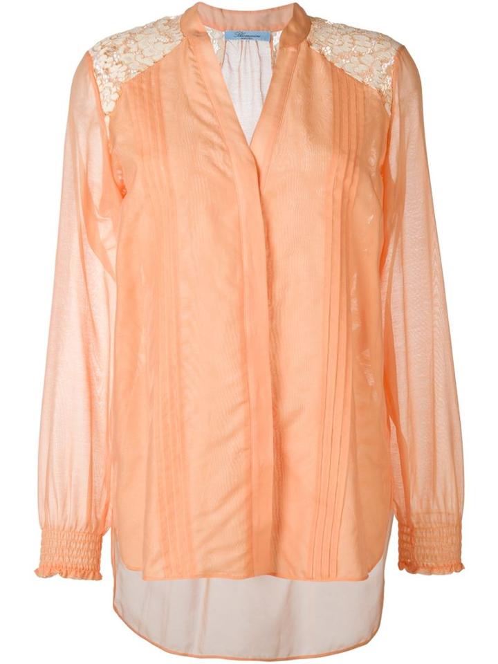 Blumarine Lace Yoke Shirt