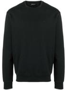 Emporio Armani Logo Print Sweater - Black