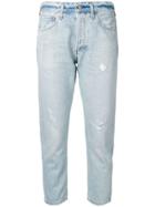 Citizens Of Humanity Cropped Washed Jeans - Blue