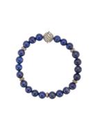 John Hardy Silver Classic Chain Lapis Lazuli Round Bead Bracelet -