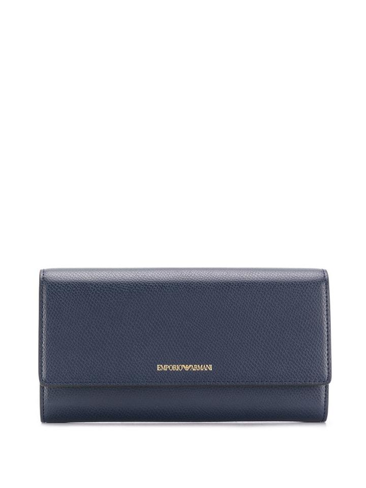 Emporio Armani Classic Long Wallet - Blue