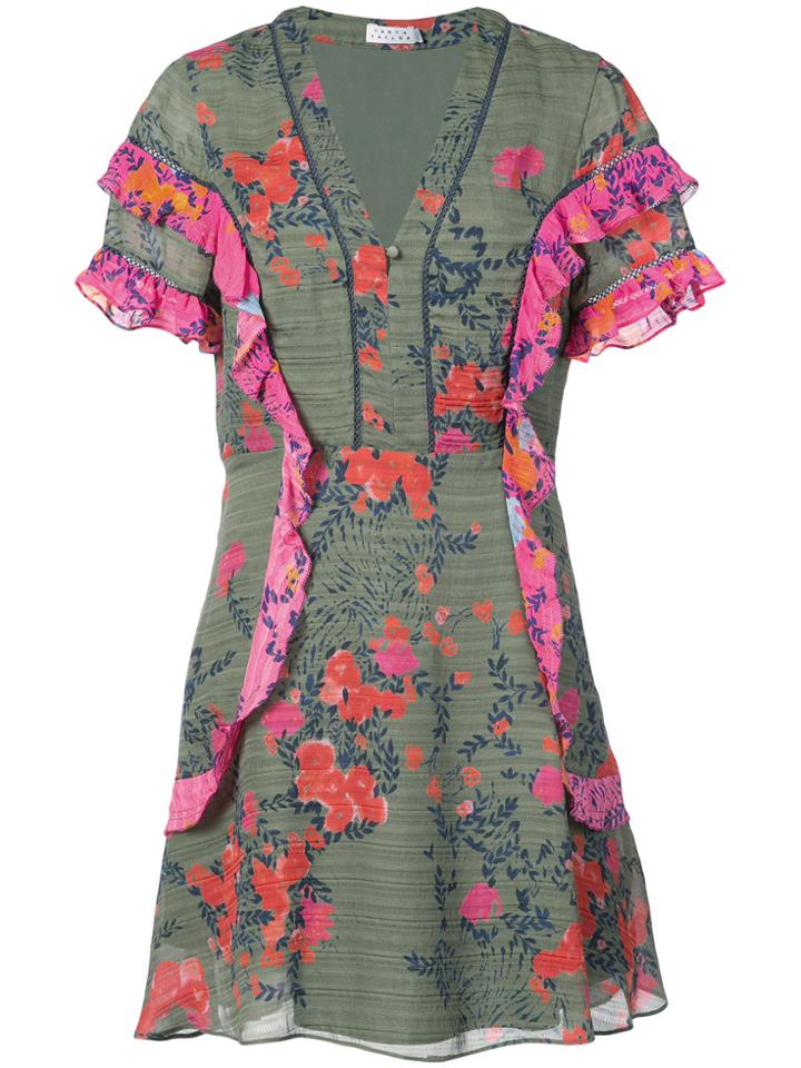 Tanya Taylor Floral Rhett Dress - Green