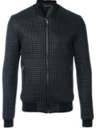Dolce & Gabbana Quilted Bomber Jacket, Men's, Size: 48, Black, Polyamide/polyester