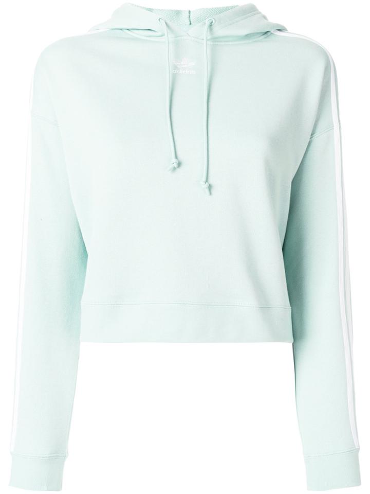 Adidas Cropped Hoodie - Green
