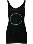 Ann Demeulemeester Smudged Circle Print Vest Top - Black