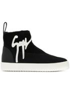 Giuseppe Zanotti Design High-top Logo Sneakers - Black