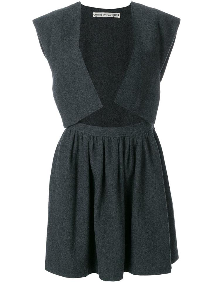 Comme Des Garçons Pre-owned Open Front Dress - Grey
