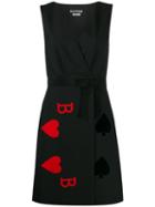 Boutique Moschino Cards Game Motif Short Dress - Black