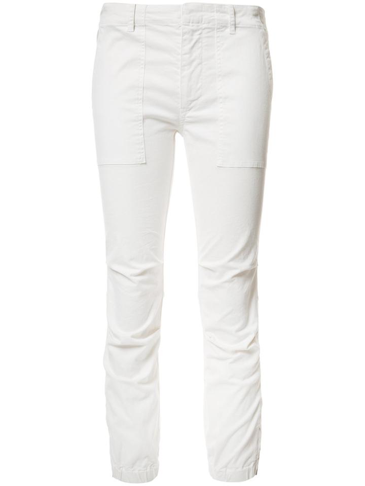 Nili Lotan Cropped Military Trousers - White