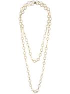 Chanel Vintage Embellished Double Strand Necklace, Women's, Metallic