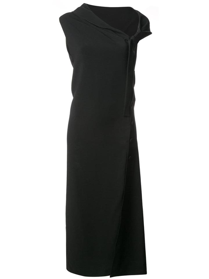 Joseph Fitted Asymmetric Dress - Black