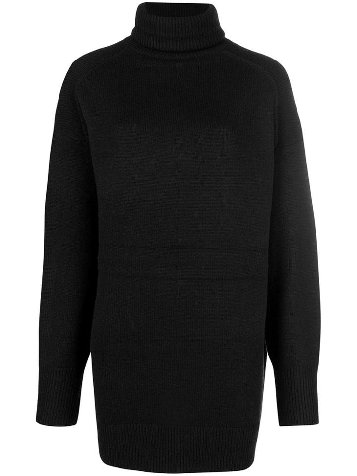 Joseph Turtleneck Oversized Sweater - Black
