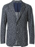 Tagliatore Tweed Blazer, Men's, Size: 52, Blue, Cotton/cupro