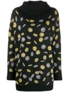Moschino Coin Intarsia Jumper - Black