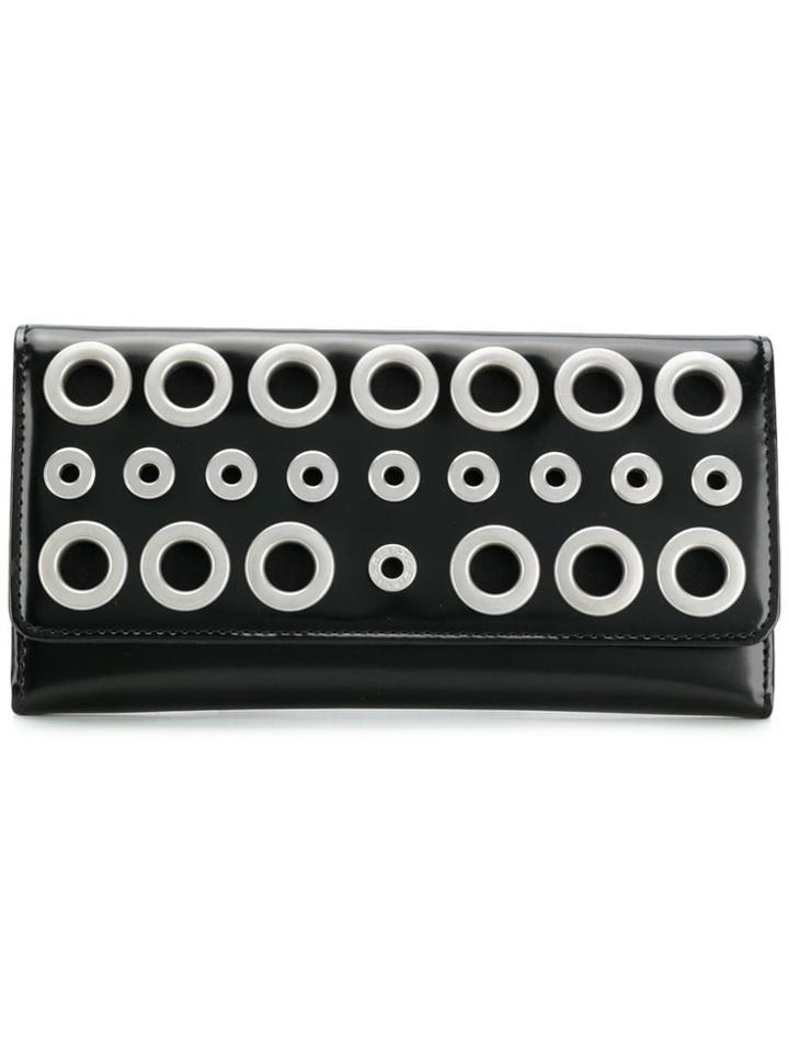 Diesel Eyelets Continental Wallet - Black