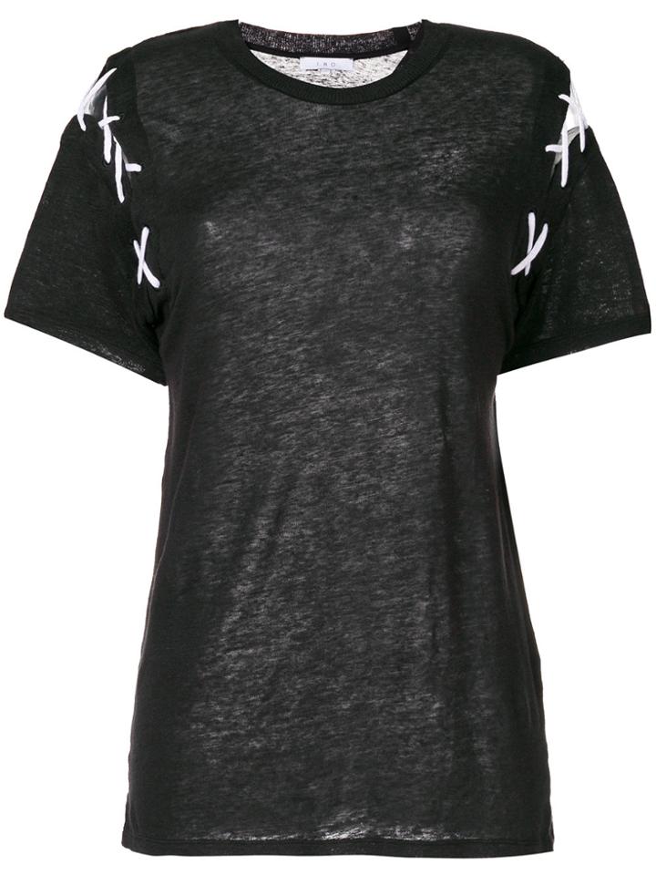 Iro Sewn Shoulder Oversized T-shirt - Grey