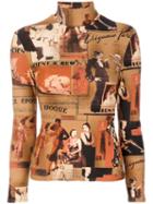 Jean Paul Gaultier Pre-owned Belle Epoque High Neck Top - Brown
