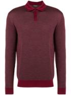 Loro Piana Patterned Long-sleeve Polo Shirt - Pink