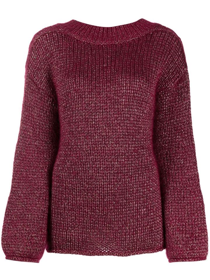 Forte Forte Chunky Knit Jumper - Red