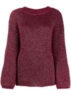 Forte Forte Chunky Knit Jumper - Red