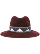 Maison Michel 'henrietta' Diamond Band Hat, Women's, Size: Medium, Red, Wool Felt