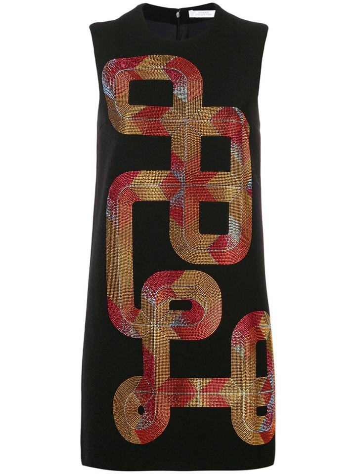 Versace Collection Studded Mini Dress - Black
