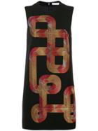 Versace Collection Studded Mini Dress - Black