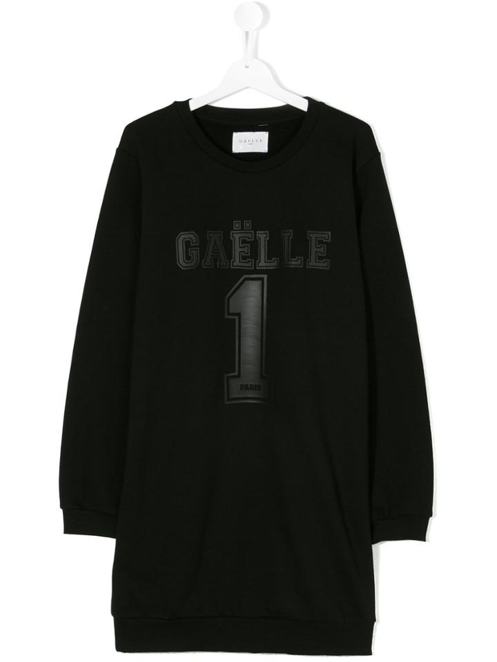 Gaelle Paris Kids Number Print Sweatshirt - Black