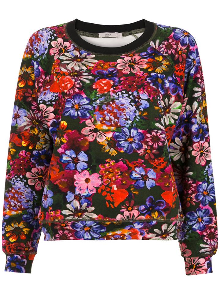 Sissa Floral Artsy Sweatshirt - Multicolour