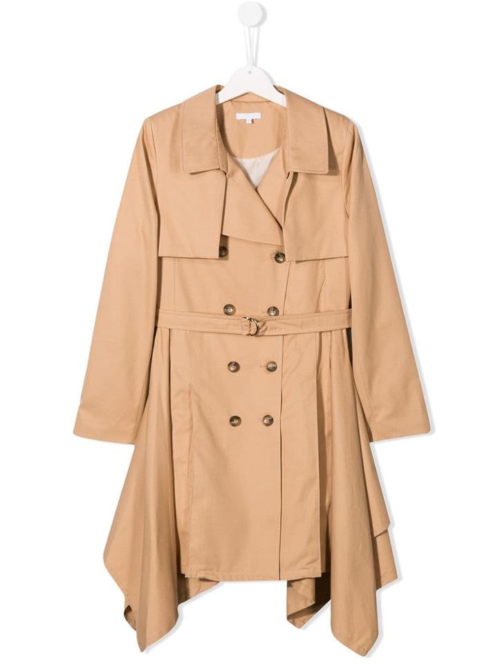Chloé Kids Trench Coat - Brown