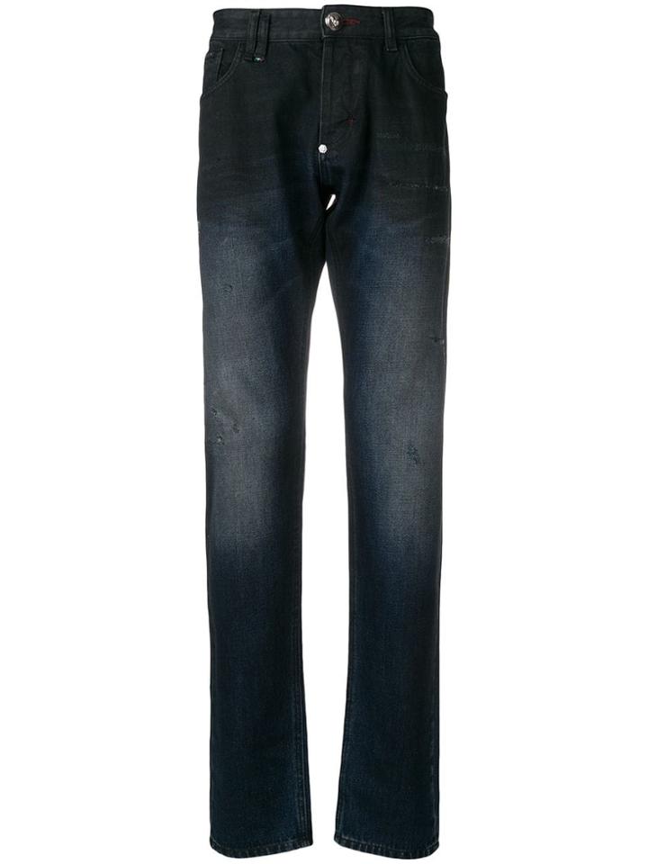 Philipp Plein Original Statement Straight-cut Jeans - Blue
