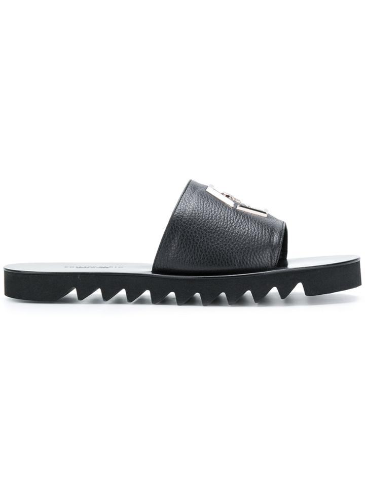 Philipp Plein Horace Slides - Black
