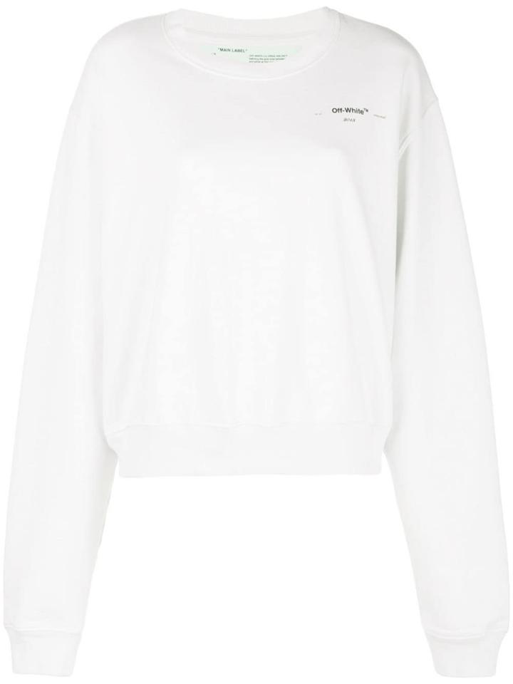 Off-white Leaf Cross Print Sweatshirt