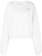 Off-white Leaf Cross Print Sweatshirt