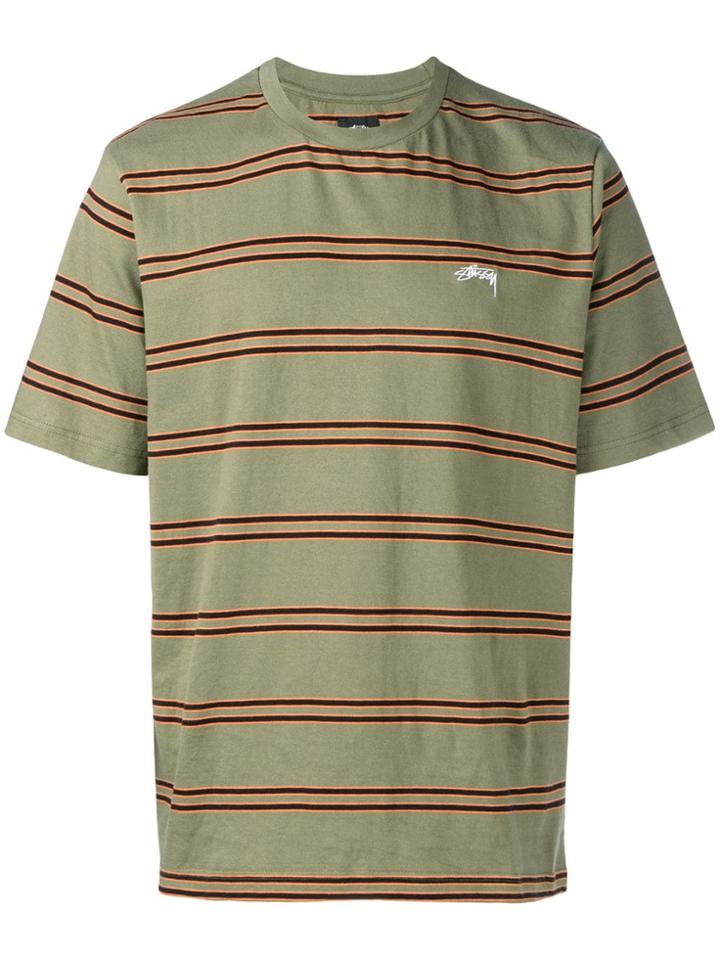 Stussy Striped T-shirt - Green